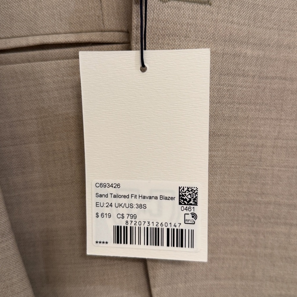 Sand Tailored Fit Havana Suit Jacket - Picture 8 of 8